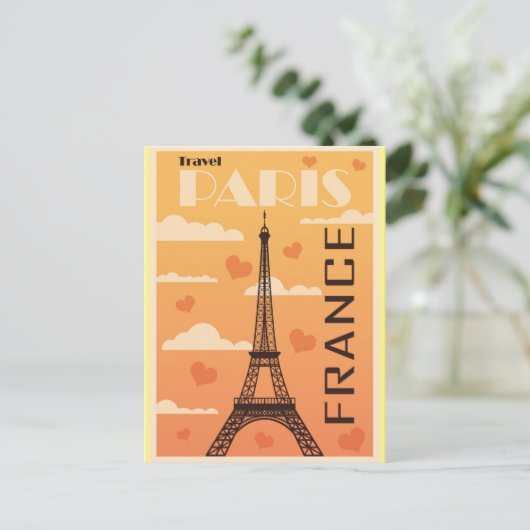 Parijs Briefkaart Eiffeltoren (Staand voorkant)