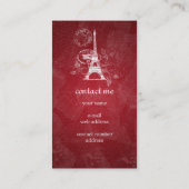  Parijs Briefkaart Red Visitekaartje (Achterkant)