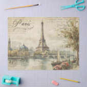  Parijs Briefkaart Tissuepapier (Craft)