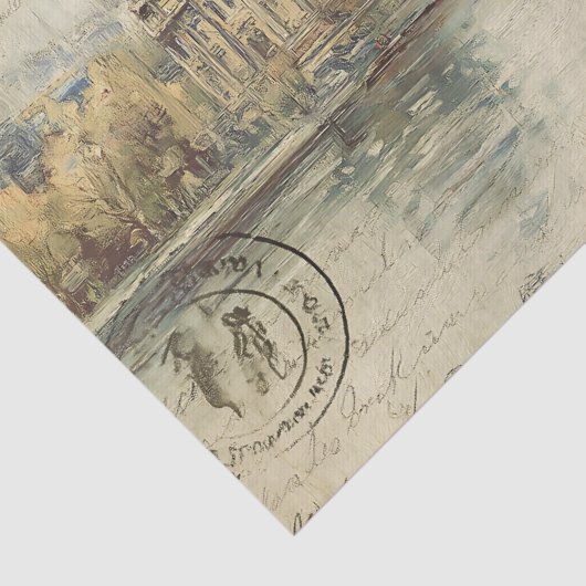  Parijs Briefkaart Tissuepapier (Detail)