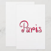 Parijs Briefpapier (Voorkant / Achterkant)