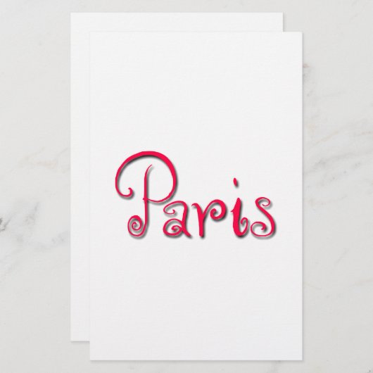 Parijs Briefpapier (Voorkant / Achterkant)