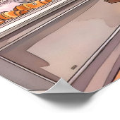 Parijs Broodje Croissant Broodje Keukenprint Ontbi Poster (Hoek)