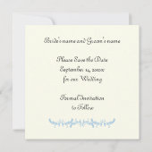 Parijs bruiloft blauwe Eiffeltoren Bewaar de datum Save The Date (Achterkant)