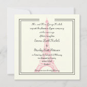 Parijs bruiloft roze Eiffeltoren klassiek ivoor Kaart (Voorkant)