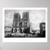 Parijs c. 1835 - Notre Dame Poster (Voorkant)