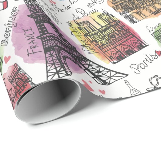 Parijs Cadeaupapier (Rol Hoek)