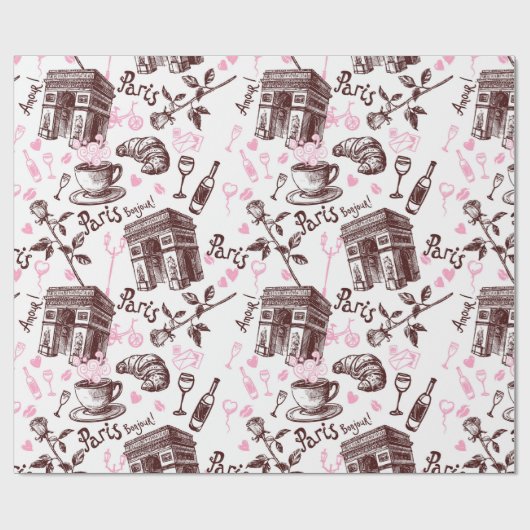 Parijs Cadeaupapier (Vlak)