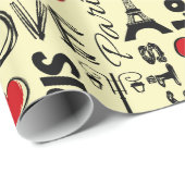 Parijs Cadeaupapier (Rol Hoek)