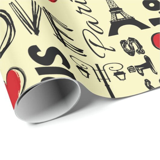 Parijs Cadeaupapier (Rol Hoek)