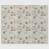 Parijs Cadeaupapier (Vlak)
