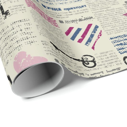 Parijs Cadeaupapier (Rol Hoek)