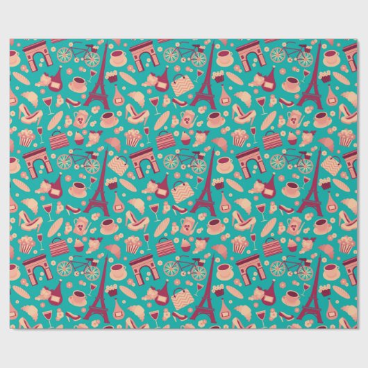 Parijs Cadeaupapier (Vlak)