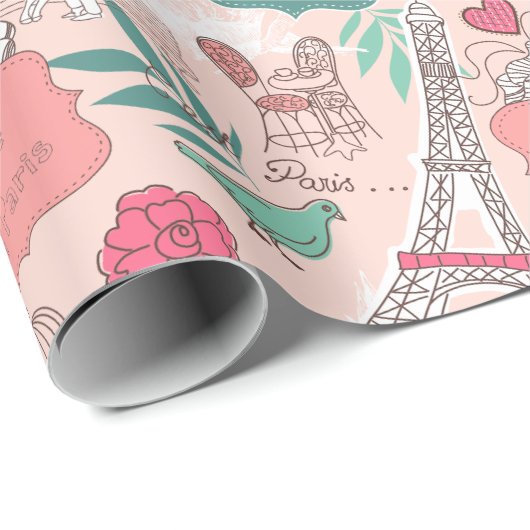 Parijs Cadeaupapier (Rol Hoek)