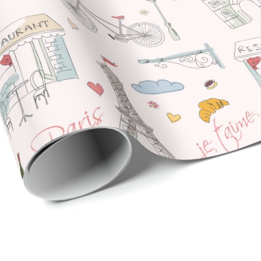 Parijs Cadeaupapier (Rol Hoek)