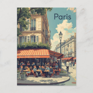 Parijs Café Briefkaart