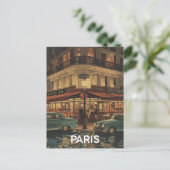 Parijs Café Briefkaart (Staand voorkant)
