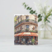 Parijs Café Briefkaart (Staand voorkant)