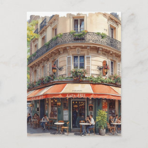 Parijs Café Briefkaart