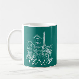 Parijs café koffiemok