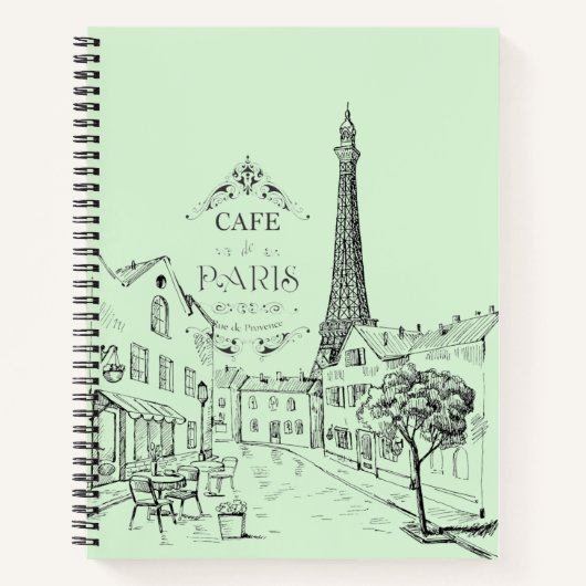 Parijs Café Notitieboek (Voorkant)