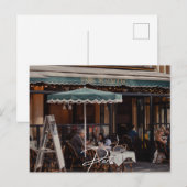 Parijs Café (Parijs) Feestdagenkaart (Voorkant / Achterkant)