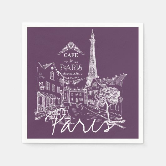 Parijs café servet (Voorkant)