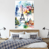 Parijs Canvas Afdruk (Insitu (Slaapkamer))