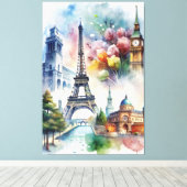 Parijs Canvas Afdruk (Insitu (Houten vloer))