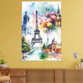 Parijs Canvas Afdruk (Insitu (Woonkamer))