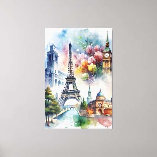 Parijs Canvas Afdruk (Voorkant)
