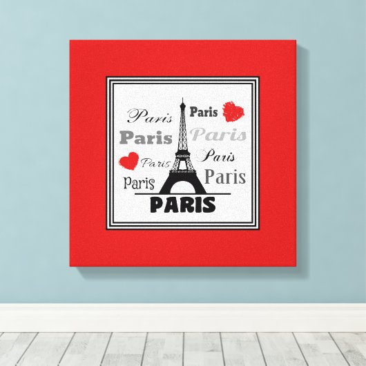 Parijs Canvas Afdruk (Insitu (Houten vloer))