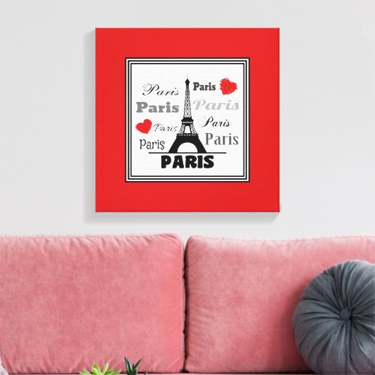 Parijs Canvas Afdruk (Insitu (Woonkamer))
