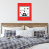 Parijs Canvas Afdruk (Insitu (Slaapkamer))