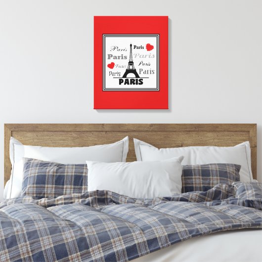 Parijs Canvas Afdruk (Insitu (Slaapkamer))