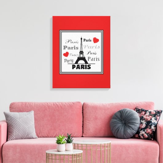 Parijs Canvas Afdruk (Insitu (Woonkamer))