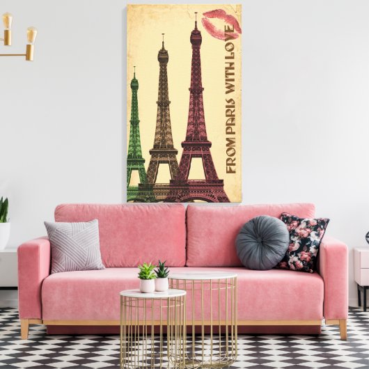 Parijs Canvas Afdruk (Insitu (Woonkamer))