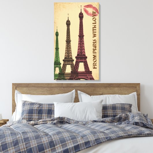 Parijs Canvas Afdruk (Insitu (Slaapkamer))