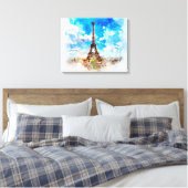 Parijs Canvas Afdruk (Insitu (Slaapkamer))