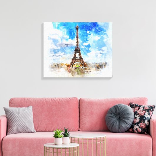 Parijs Canvas Afdruk (Insitu (Woonkamer))