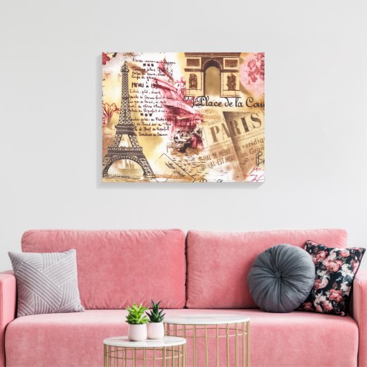 Parijs Canvas Afdruk (Insitu (Woonkamer))