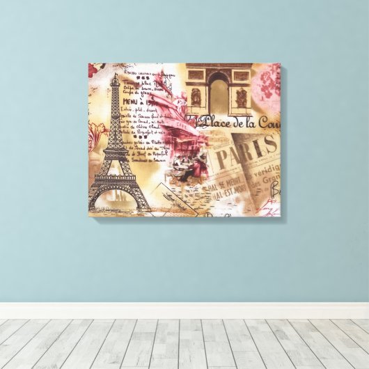 Parijs Canvas Afdruk (Insitu (Houten vloer))