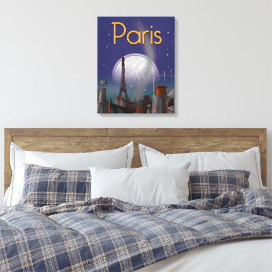 Parijs Canvas Afdruk (Insitu (Slaapkamer))