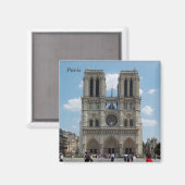 Parijs - Cath � drale Notre-Dame Magneet (Voorkant / Achterkant)