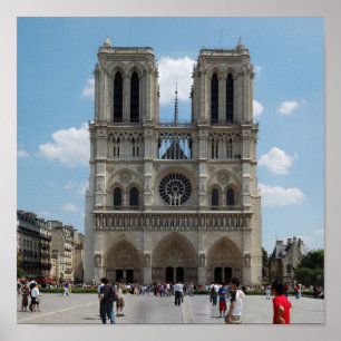Parijs - Cath � drale Notre-Dame Poster
