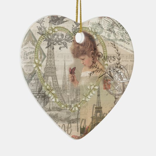  Parijs Collage Keramisch Ornament (Rechts)