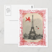 Parijs Cupid Briefkaart (Voorkant / Achterkant)