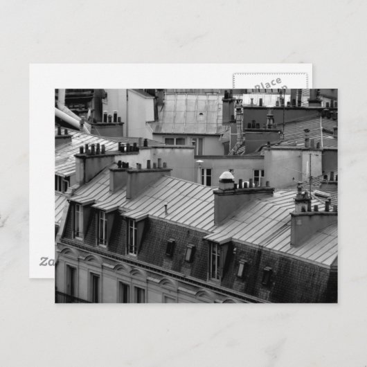 Parijs-daken Briefkaart (Voorkant / Achterkant)