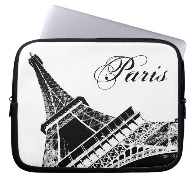 Parijs, de Eiffeltoren Laptop Sleeve (Voorkant)