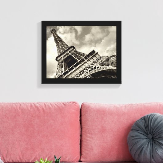 Parijs, de Eiffeltoren - omwikkeld canvas (Insitu (Woonkamer))